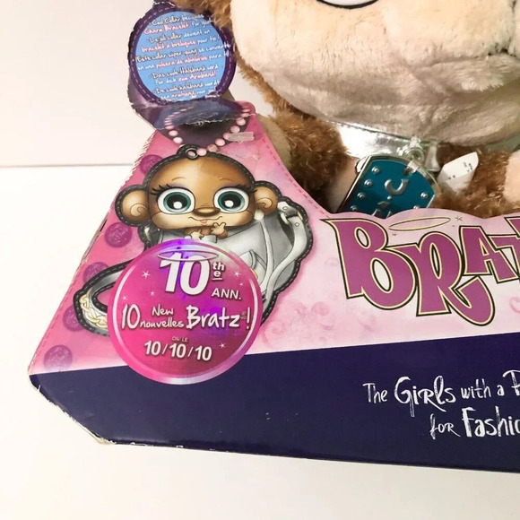 Bratz Petz Stuffed Animal Plush Monkey Jinxy Damaged Box - Picture 3 of 16